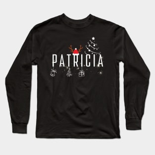 Patricia Christmas Cute 2023 Family Women's Christmas Patricia Holiday Long Sleeve T-Shirt